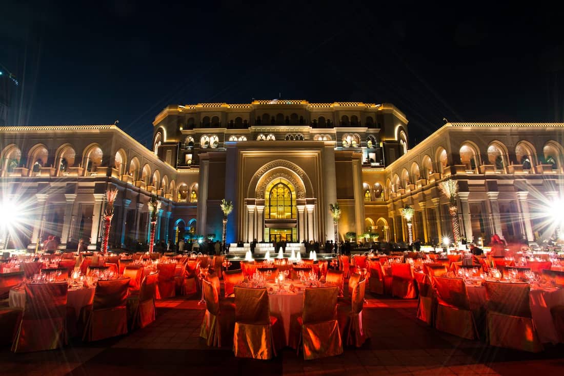 Dinner on the Palace terrace